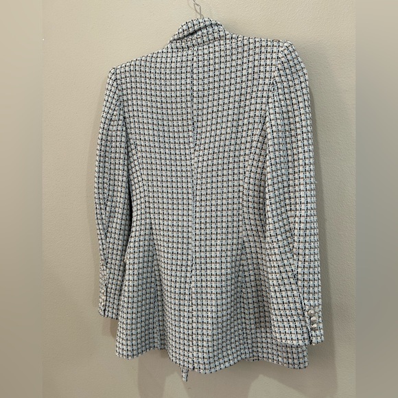 Zara Tweed Boucle Double Breasted Blazer - Picture 9 of 9